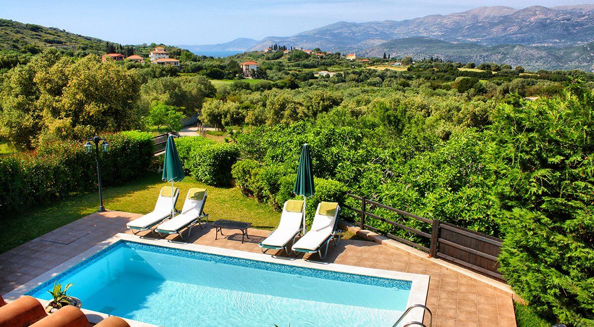 Villa Kantrillies and Mandola at Lakithra Kefalonia